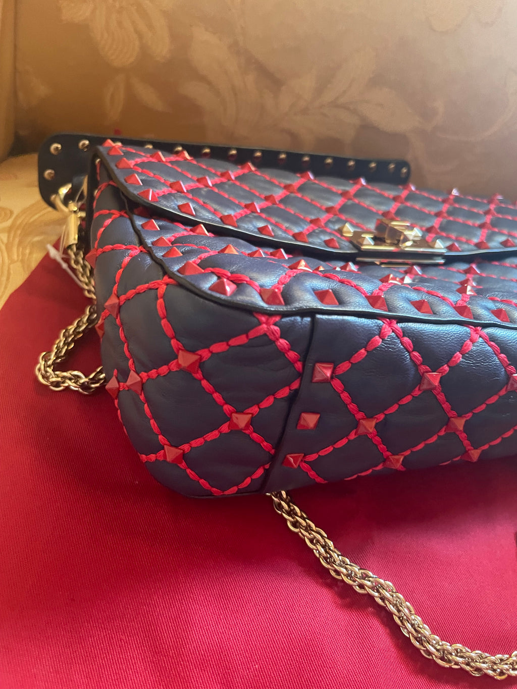 Borsa Valentino Garavani Rockstud Spike Medium - Con Certificato Entrupy