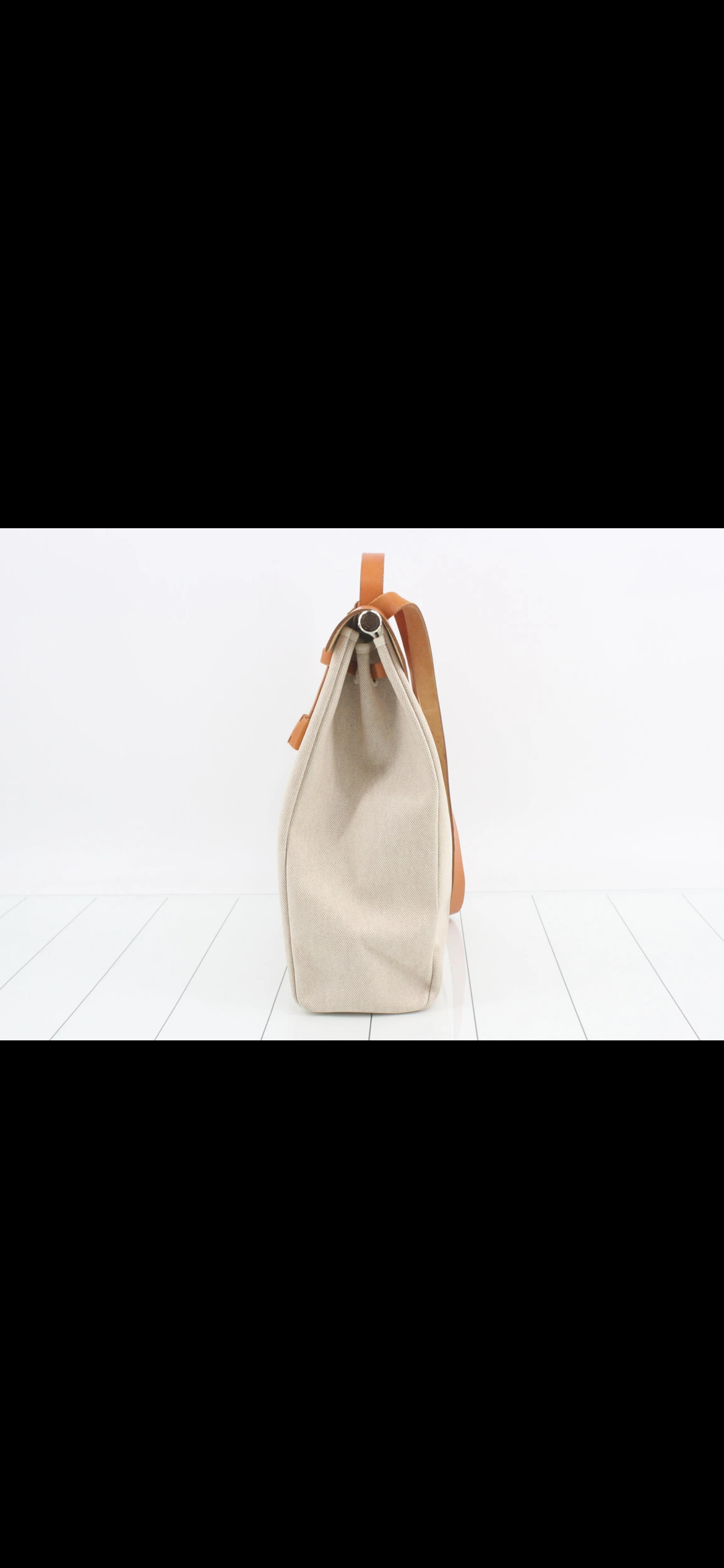 Borsa Hermès Herbag MM  (Modello 2-in-1 in Tela e Cuoio)