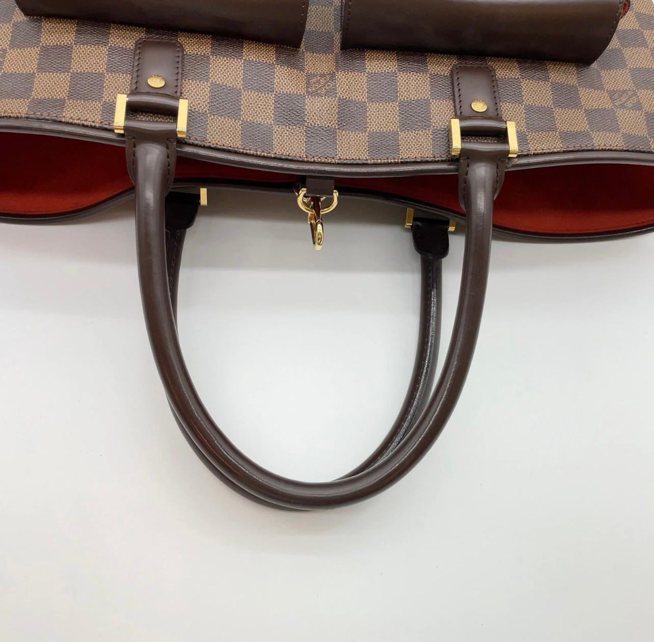 Louis Vuitton Knightsbridge GM (Grand Model) in Tela Damier Ebene con mini-pouch