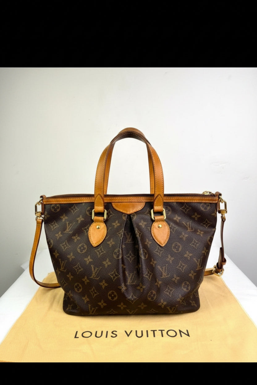 Borsa Louis Vuitton Palermo PM in Tela Monogram con Tracolla