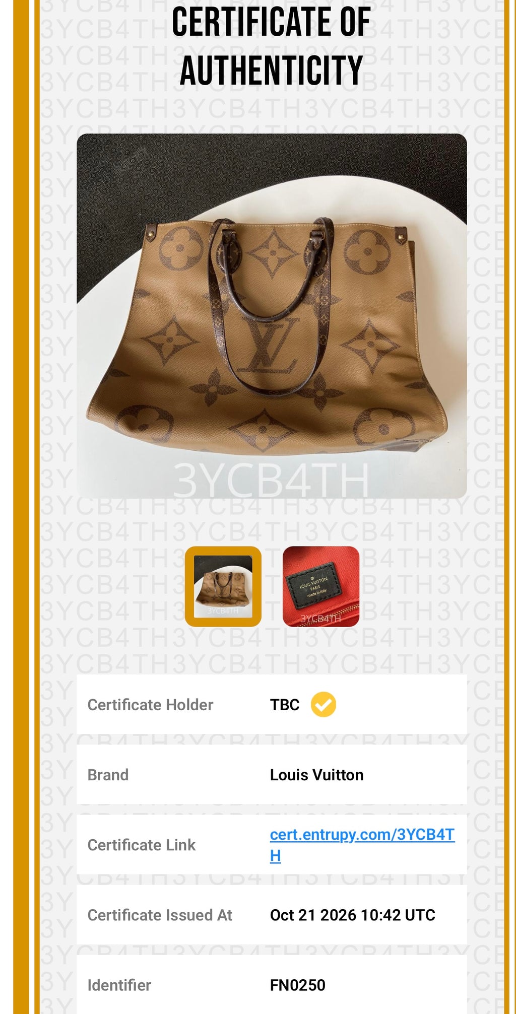 Monogram Giant Reverse OnTheGo GM 2-Way Tote Bag