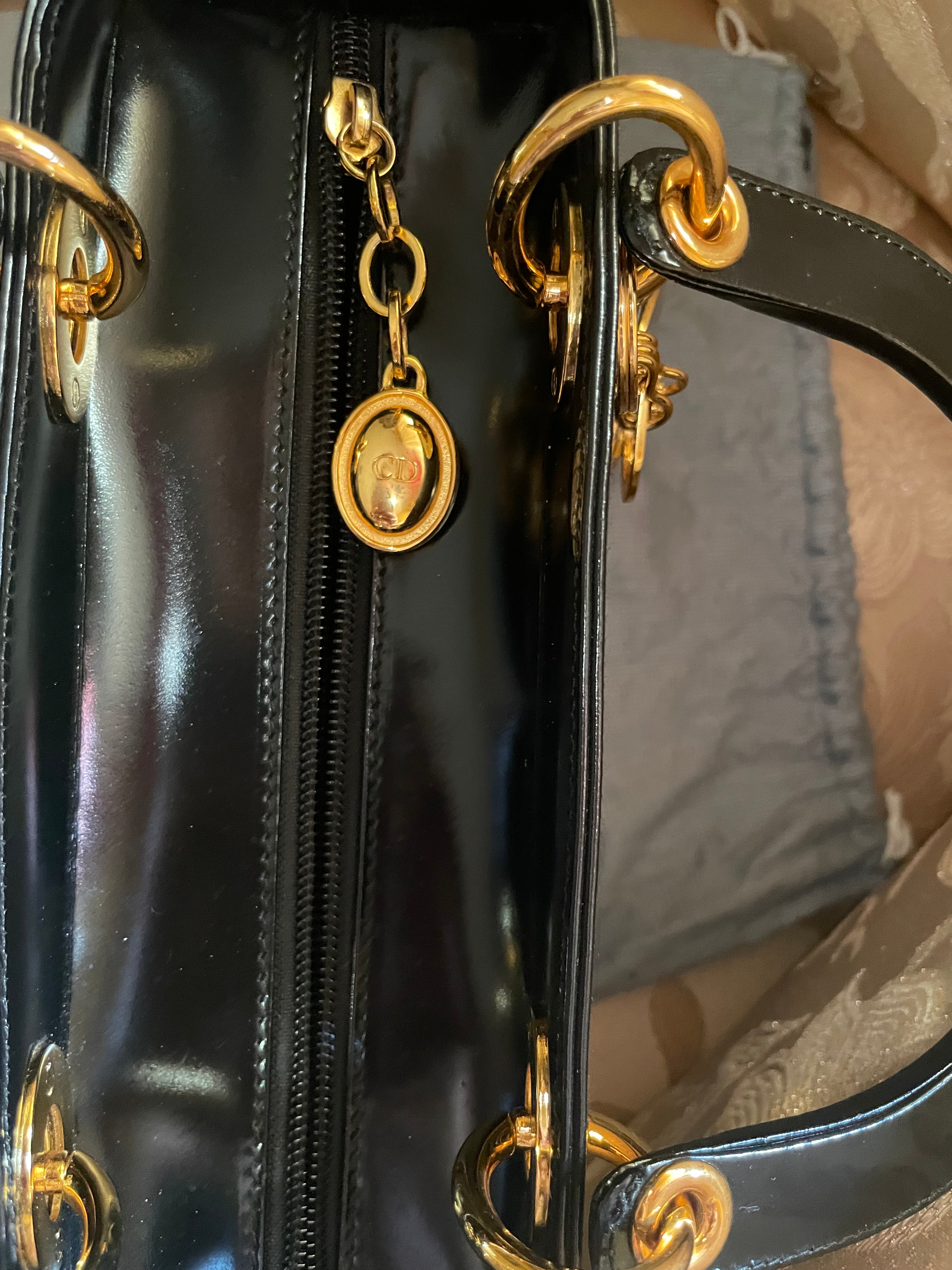 Christian Dior – Lady Dior Medium Vintage (Pelle Liscia Nera)