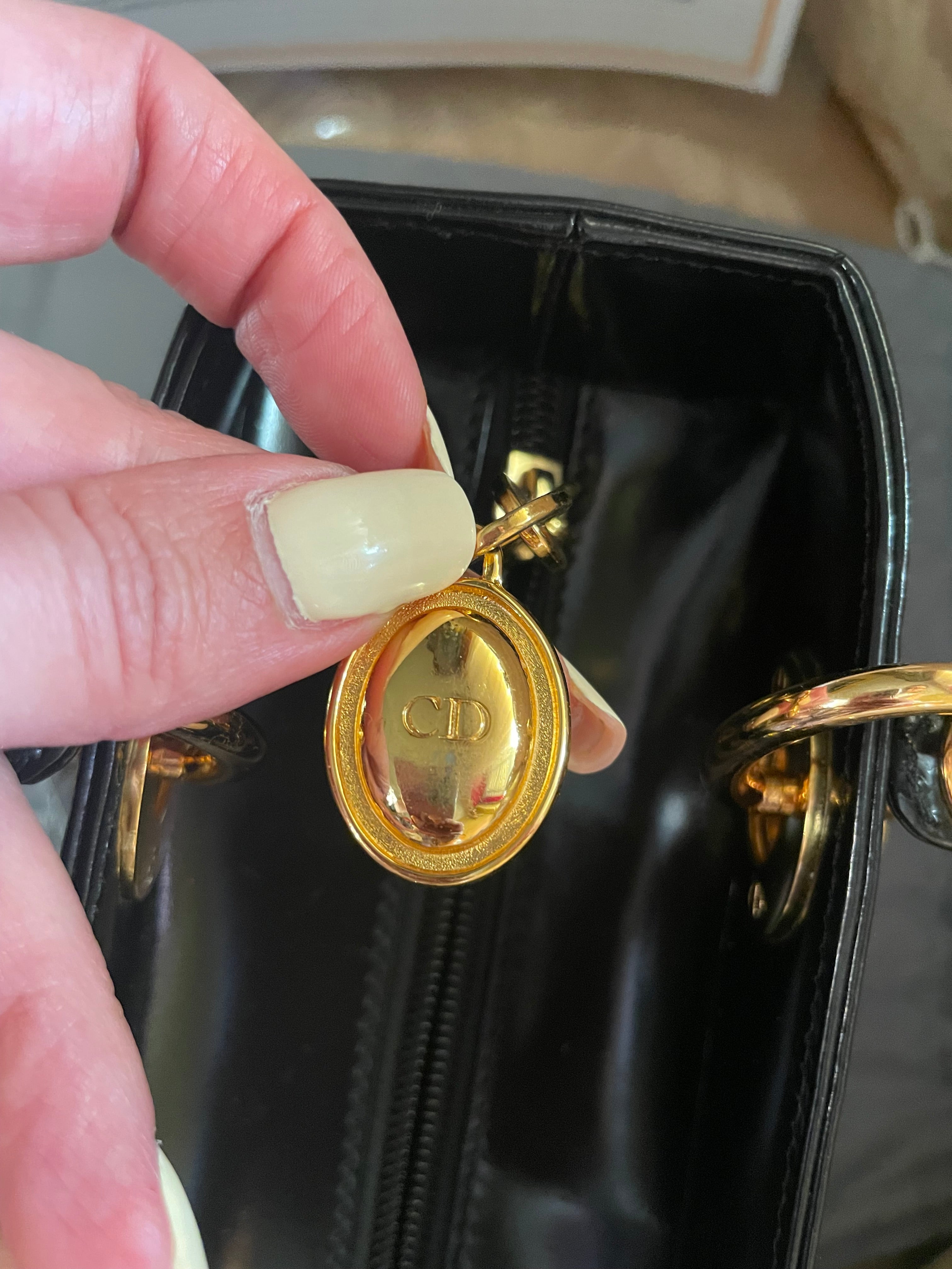 Christian Dior – Lady Dior Medium Vintage (Pelle Liscia Nera)