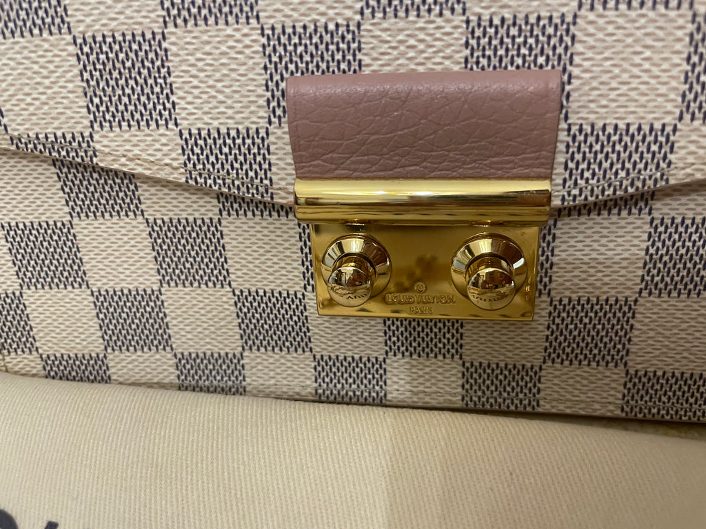 Louis Vuitton Croisette Wallet on Chain (WOC) in tela Damier Azur