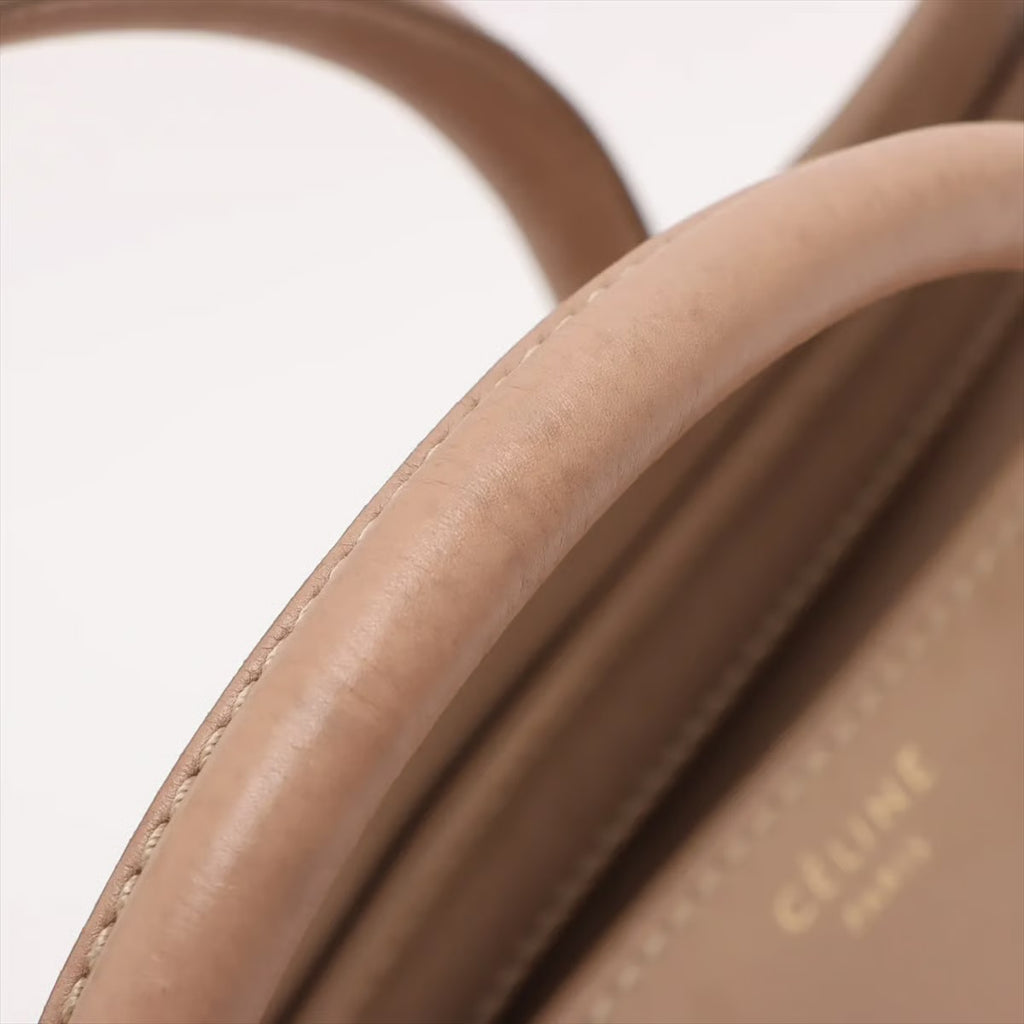 Celine Mini Luggage Tricolor Beige e Camoscio – Con Certificato Entrupy