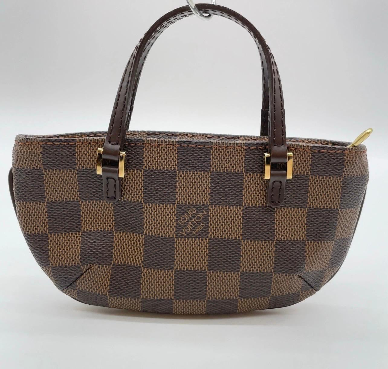 Louis Vuitton Knightsbridge GM (Grand Model) in Tela Damier Ebene con mini-pouch