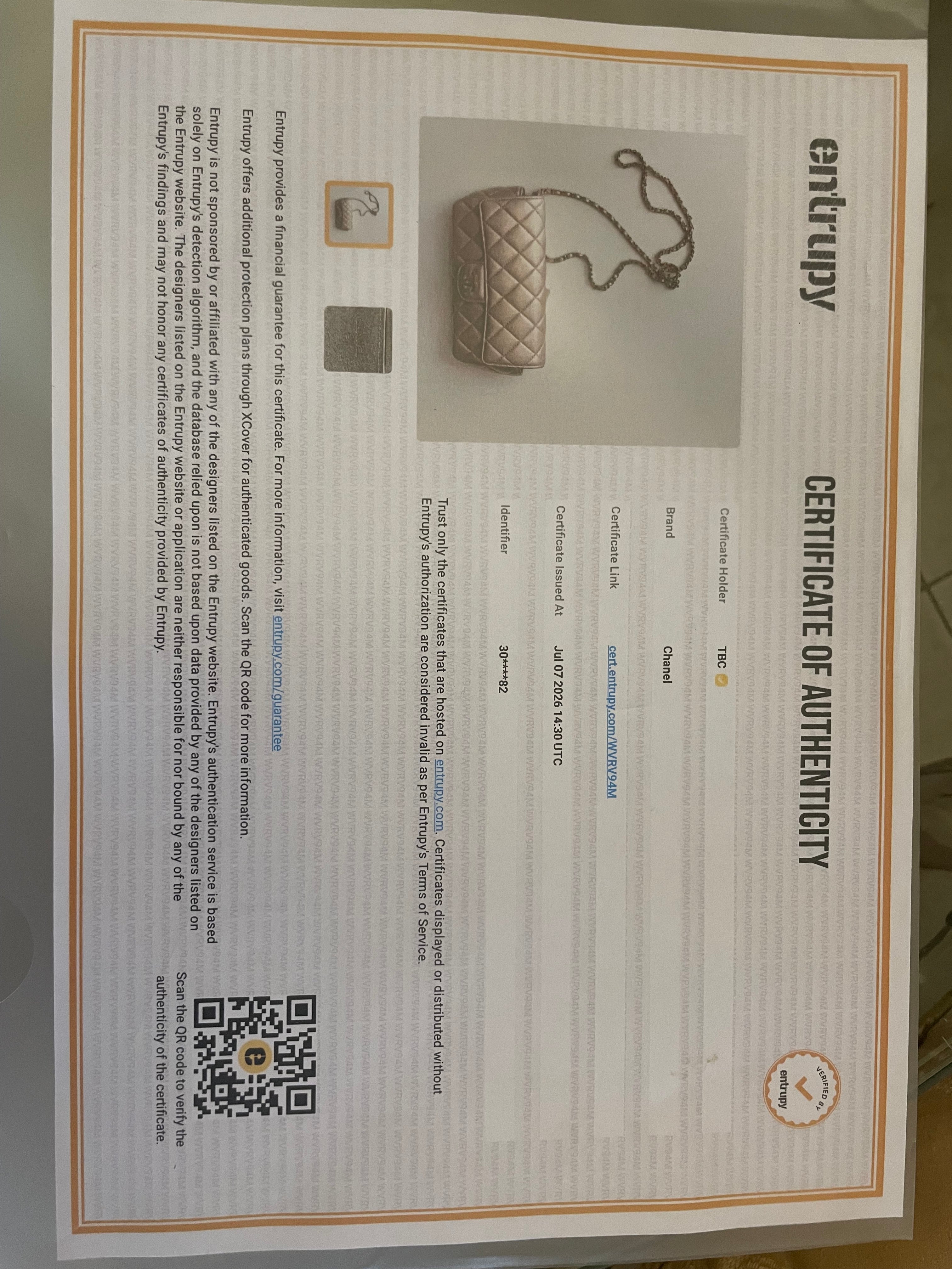 Chanel Classic Glasses Case on Chain AP2012 - Pelle Laminata Oro