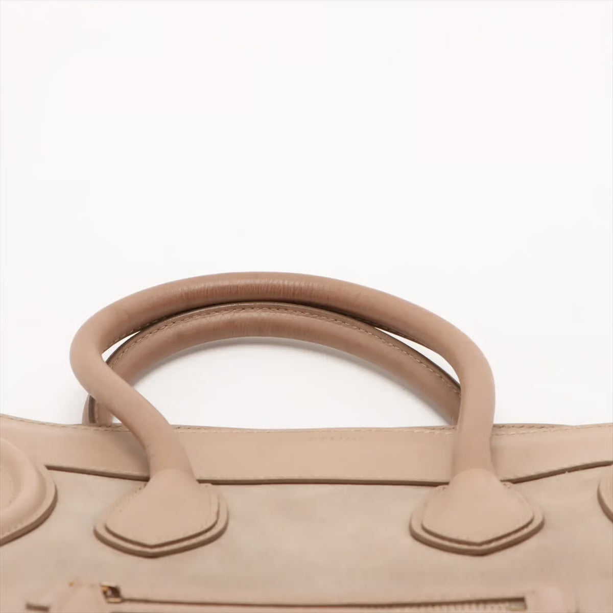 Celine Mini Luggage Tricolor Beige e Camoscio – Con Certificato Entrupy