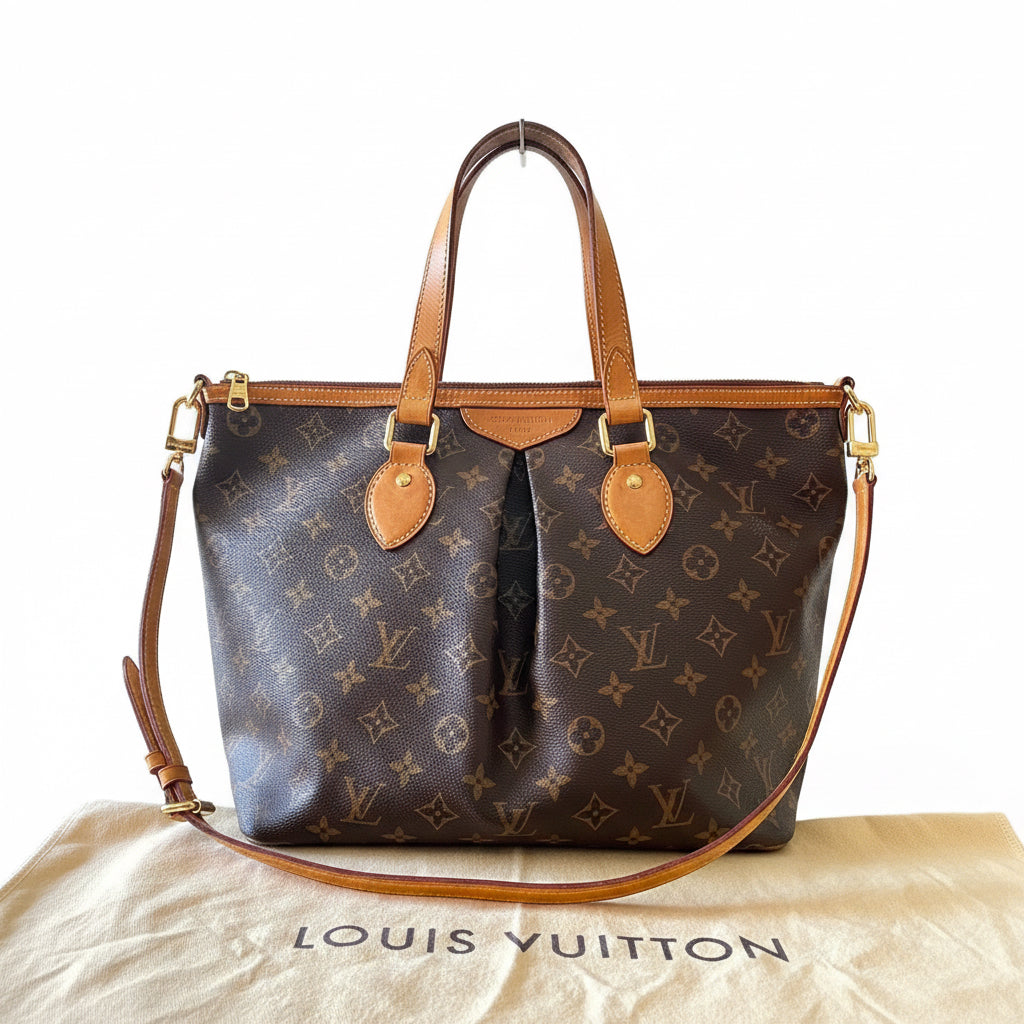 Borsa Louis Vuitton Palermo PM in Tela Monogram con Tracolla