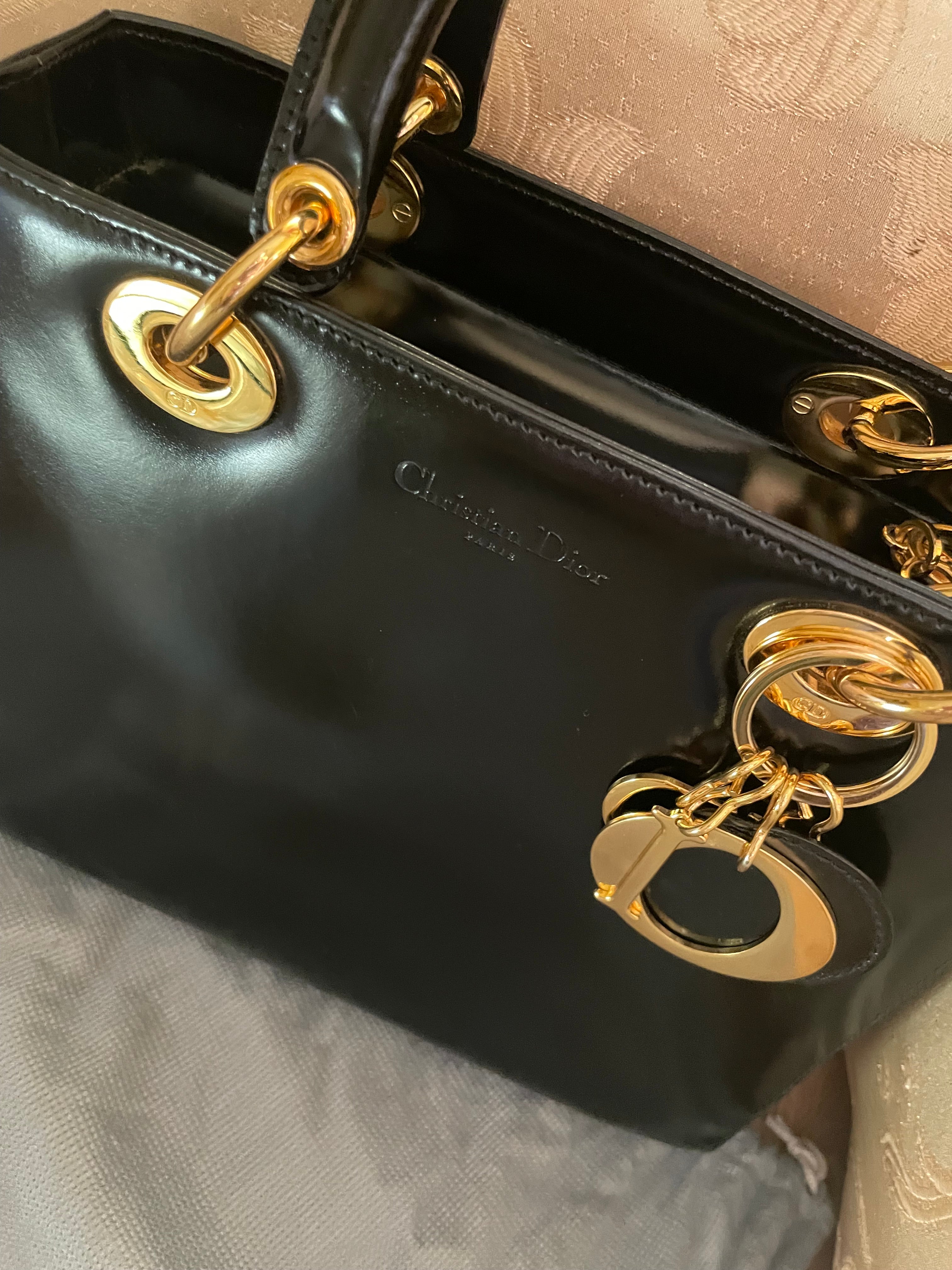 Christian Dior – Lady Dior Medium Vintage (Pelle Liscia Nera)