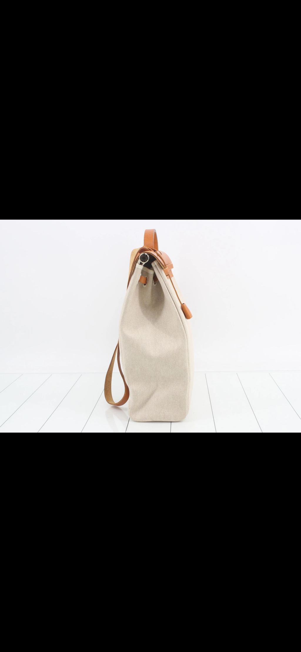 Borsa Hermès Herbag MM  (Modello 2-in-1 in Tela e Cuoio)