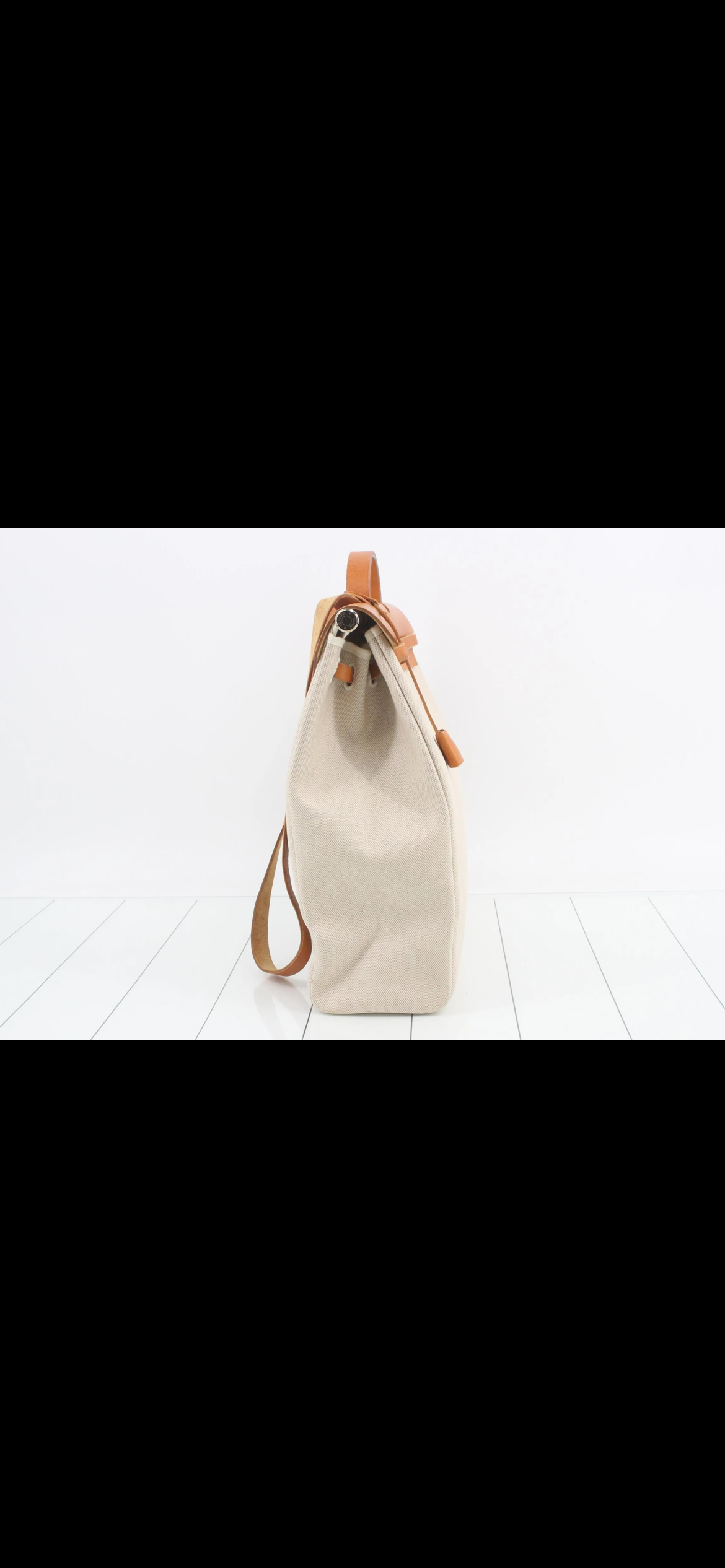 Borsa Hermès Herbag MM  (Modello 2-in-1 in Tela e Cuoio)