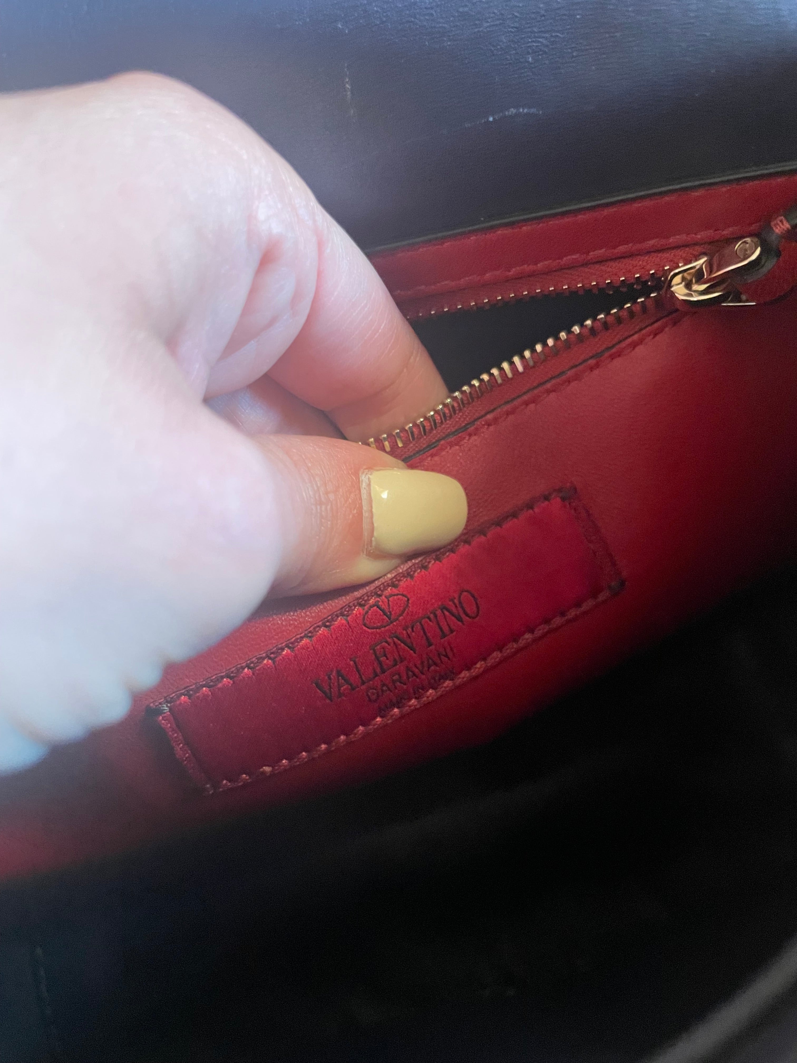 Borsa Valentino Garavani Rockstud Spike Medium - Con Certificato Entrupy