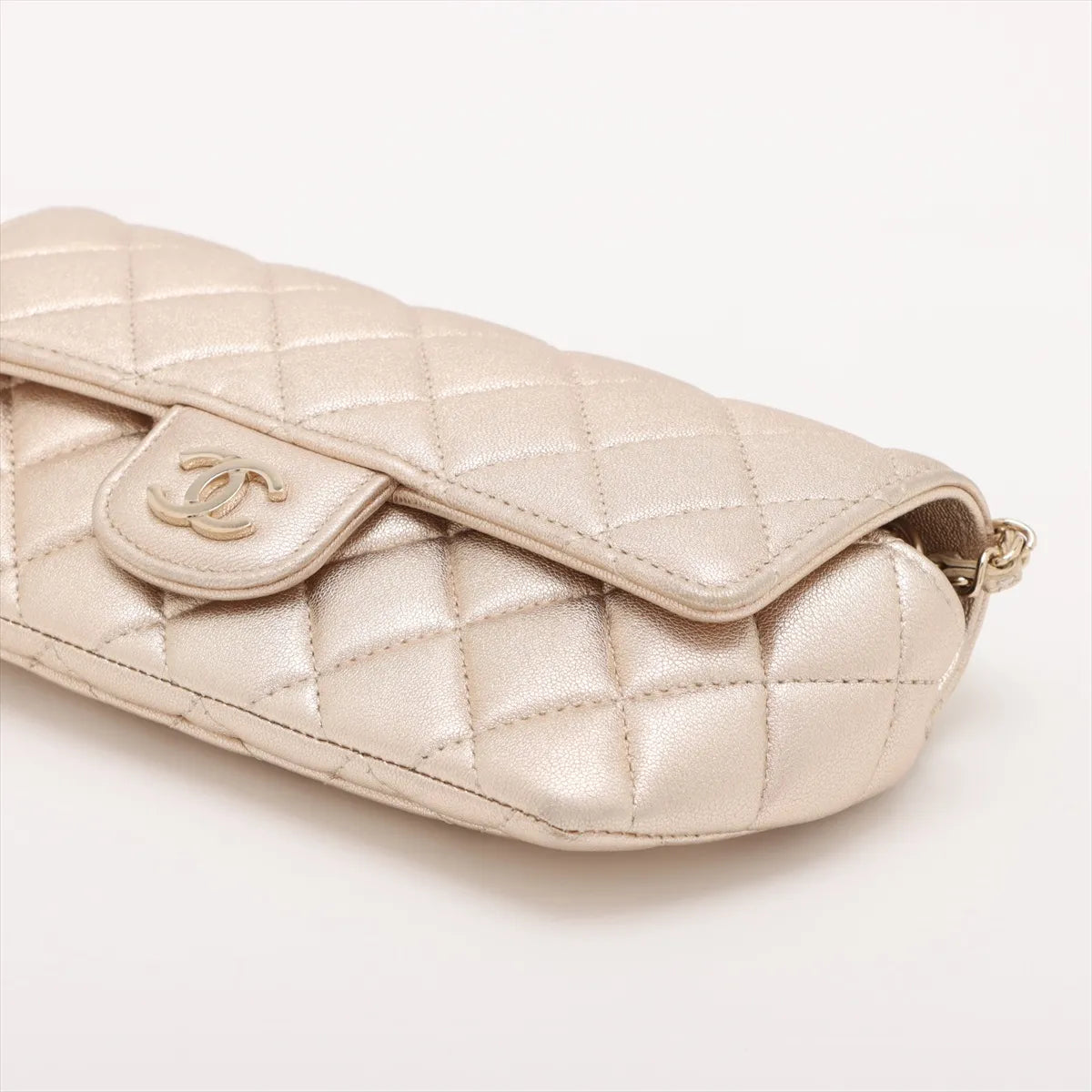 Chanel Classic Glasses Case on Chain AP2012 - Pelle Laminata Oro