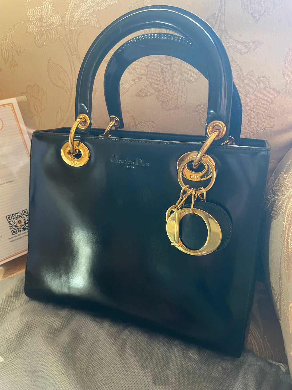 Christian Dior – Lady Dior Medium Vintage (Pelle Liscia Nera)