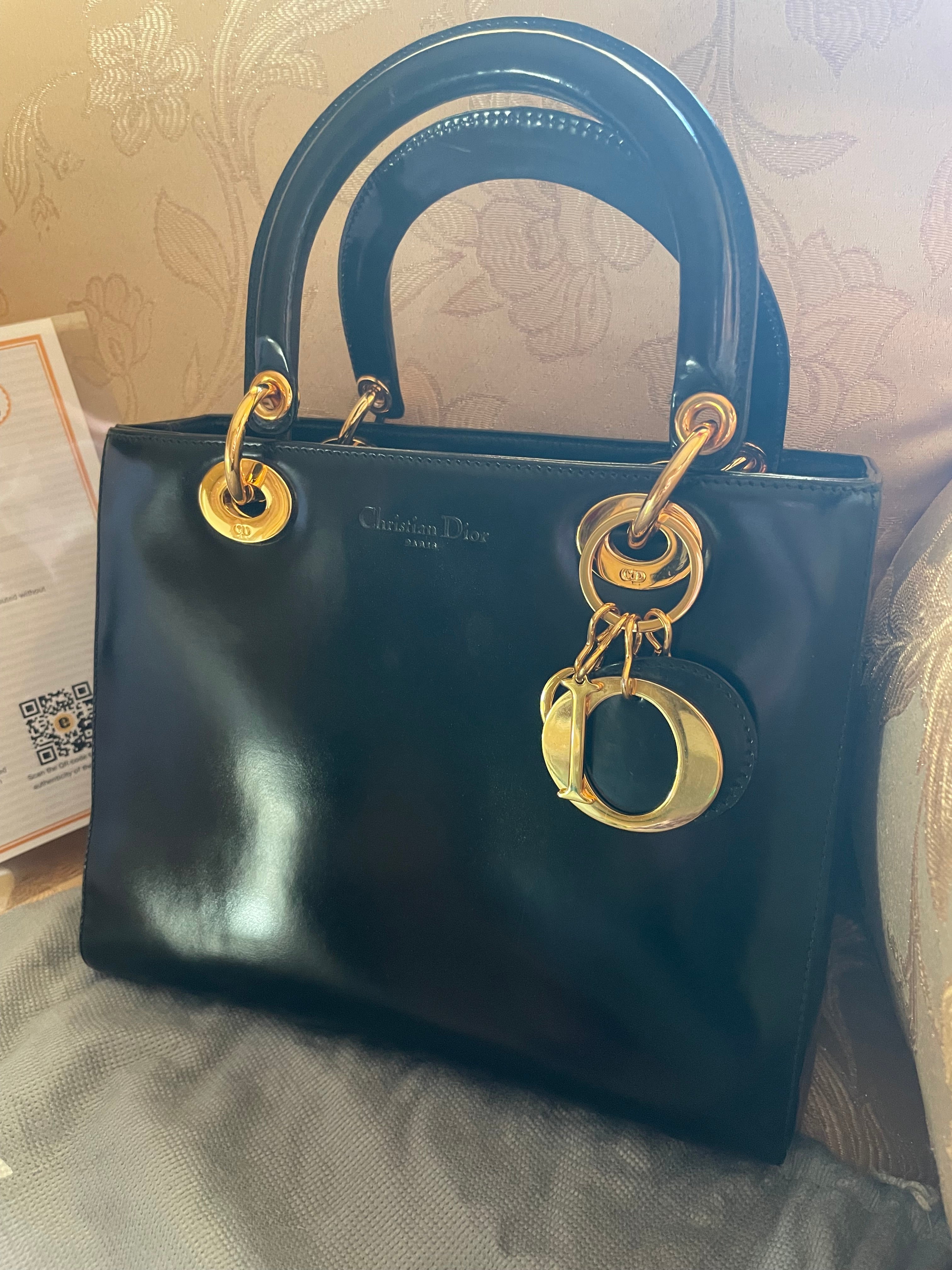 Christian Dior – Lady Dior Medium Vintage (Pelle Liscia Nera)