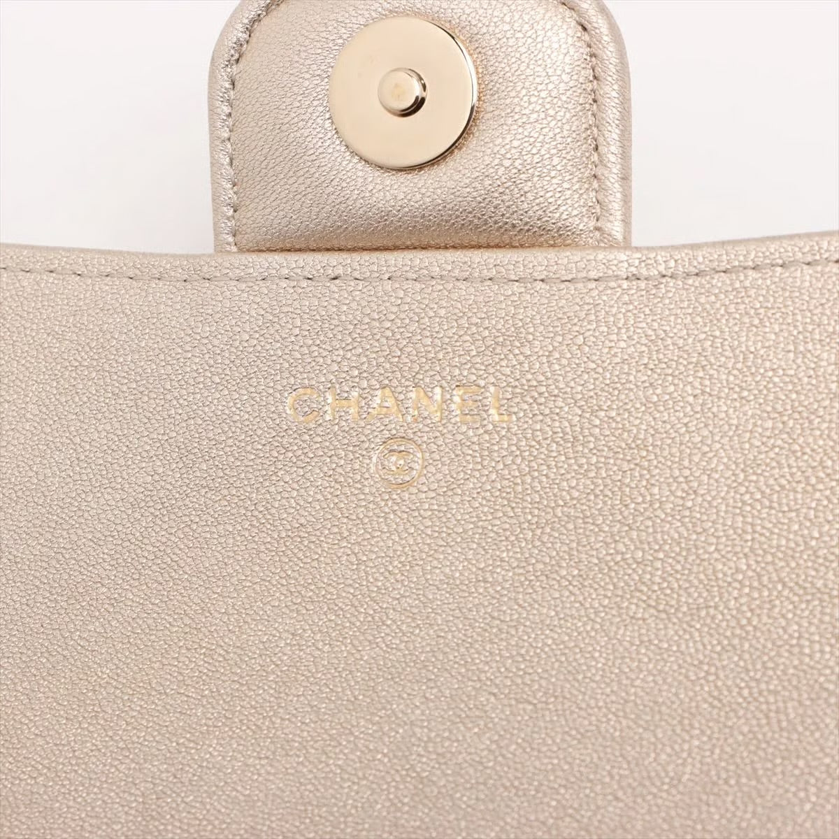 Chanel Classic Glasses Case on Chain AP2012 - Pelle Laminata Oro