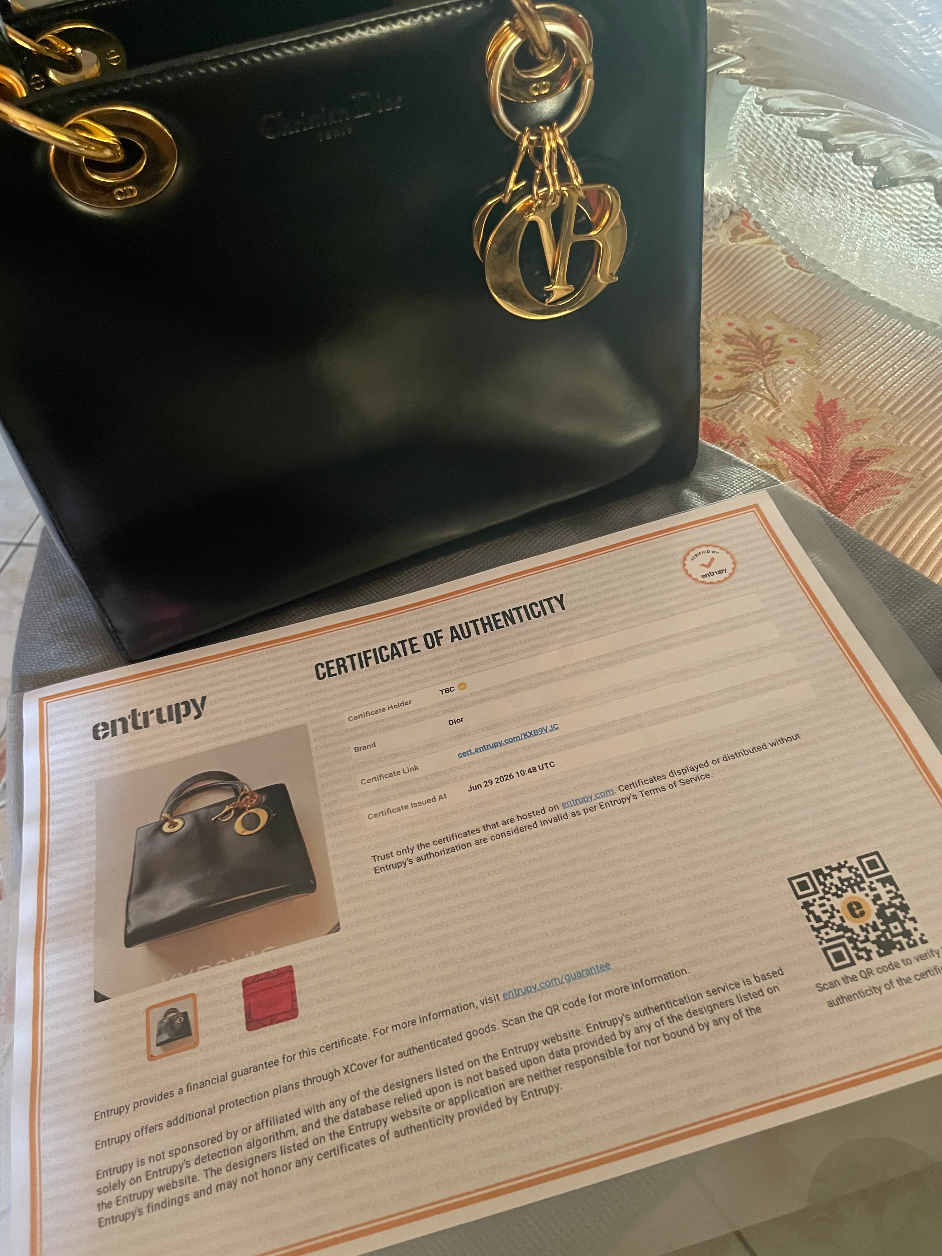 Christian Dior – Lady Dior Medium Vintage (Pelle Liscia Nera)