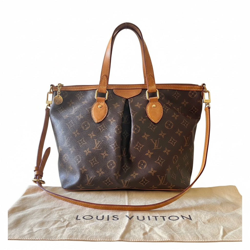 Borsa Louis Vuitton Palermo PM in Tela Monogram con Tracolla