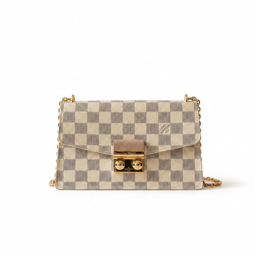Louis Vuitton Croisette Wallet on Chain (WOC) in tela Damier Azur