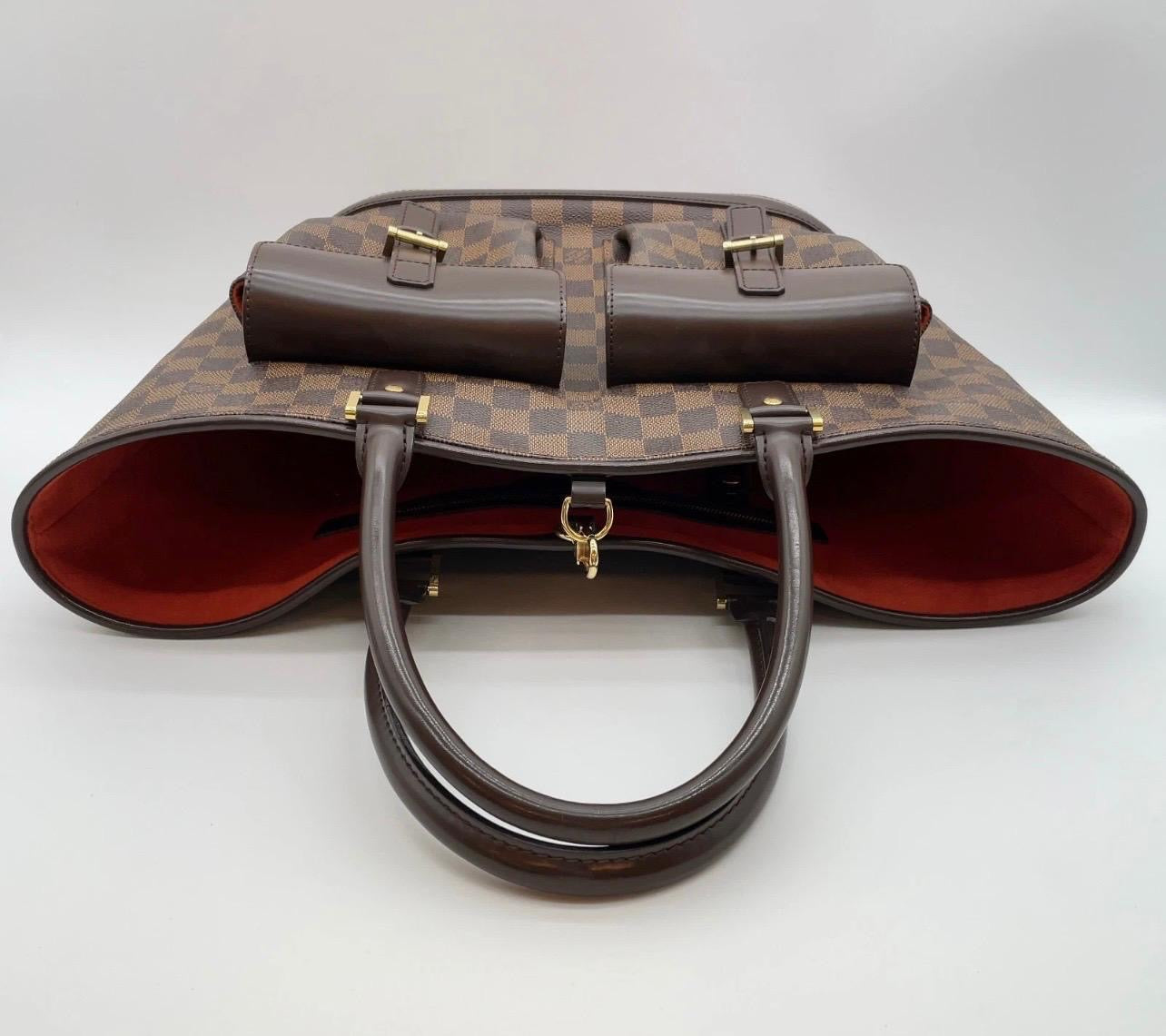 Louis Vuitton Knightsbridge GM (Grand Model) in Tela Damier Ebene con mini-pouch