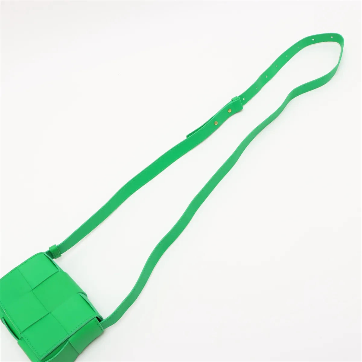Sac Mini Bottega Veneta Candy Cassette Cuir Vert Parakeet