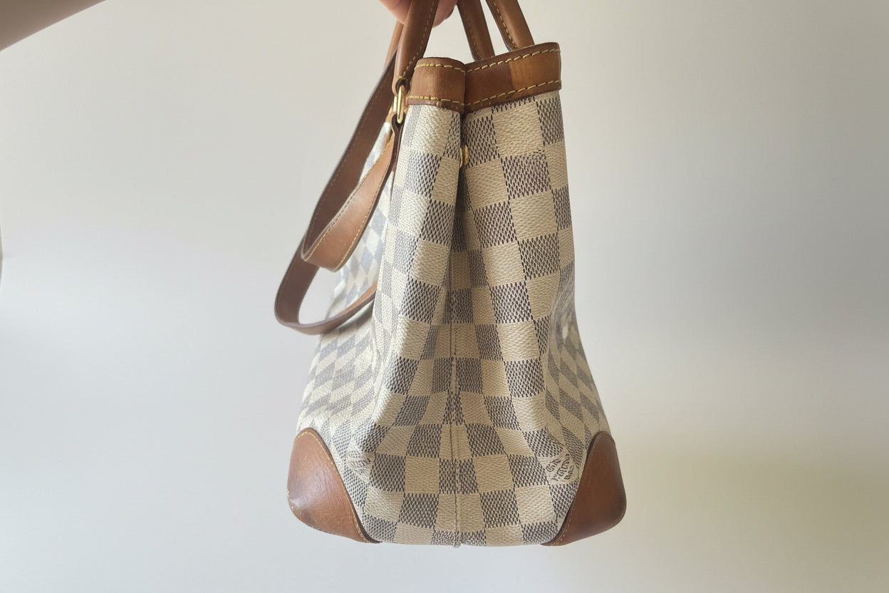 Louis Vuitton Borsa Louis Vuitton modello  Hamstead  PM in tela Damier Azur
