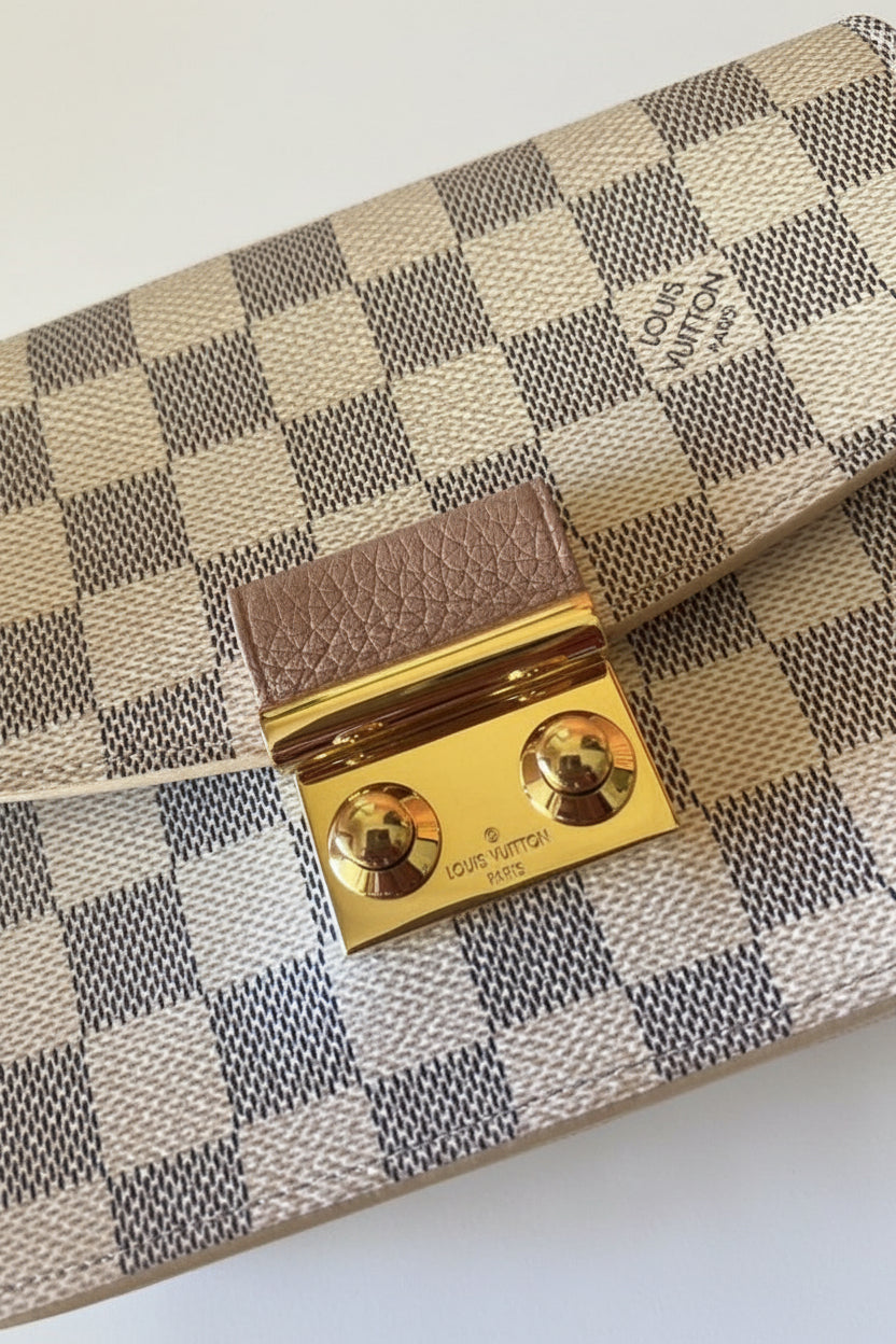 Louis Vuitton Croisette Wallet on Chain (WOC) in tela Damier Azur