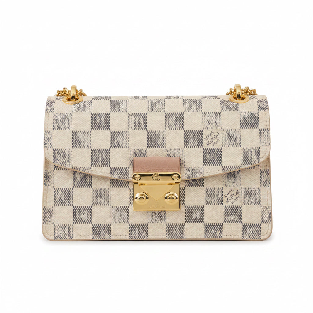 Louis Vuitton Croisette Wallet on Chain (WOC) in tela Damier Azur