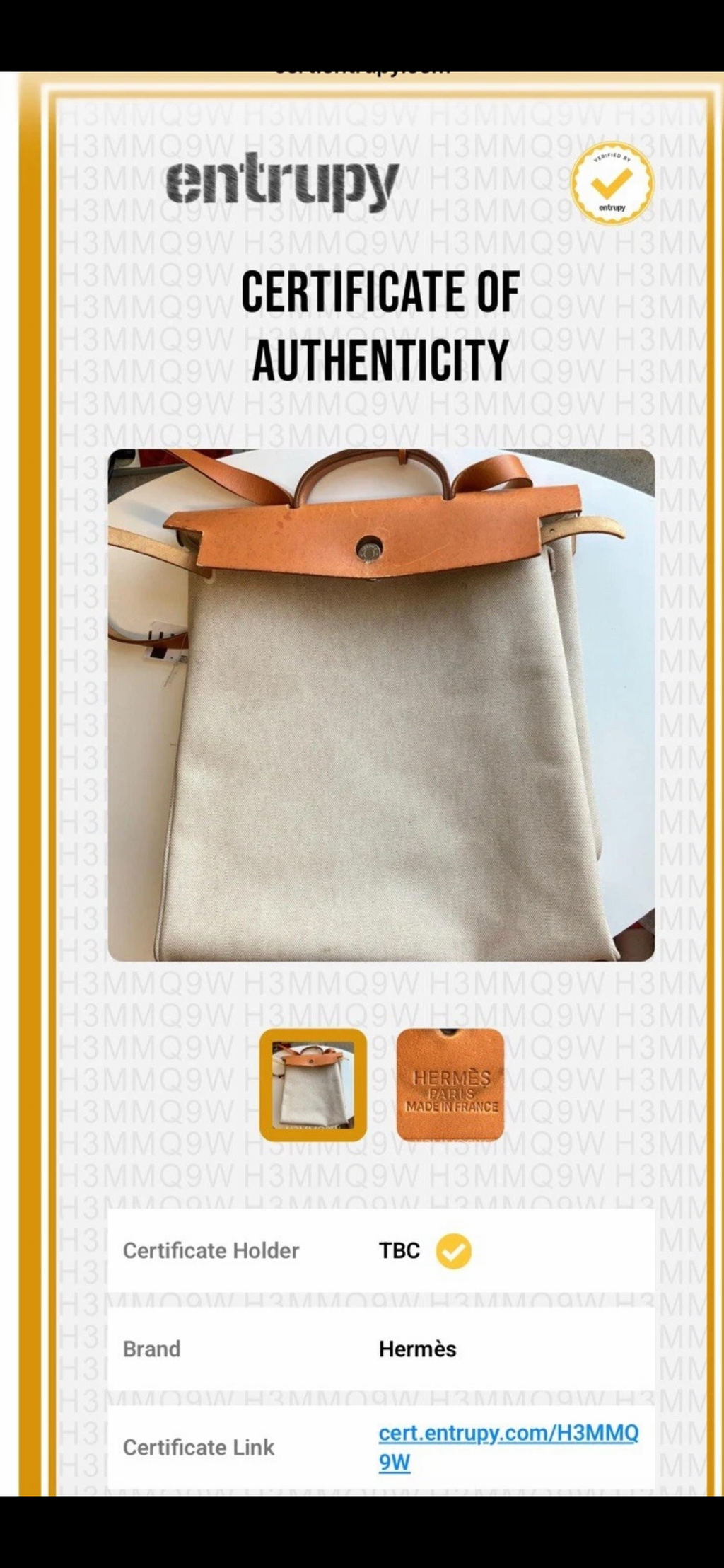 Borsa Hermès Herbag MM  (Modello 2-in-1 in Tela e Cuoio)