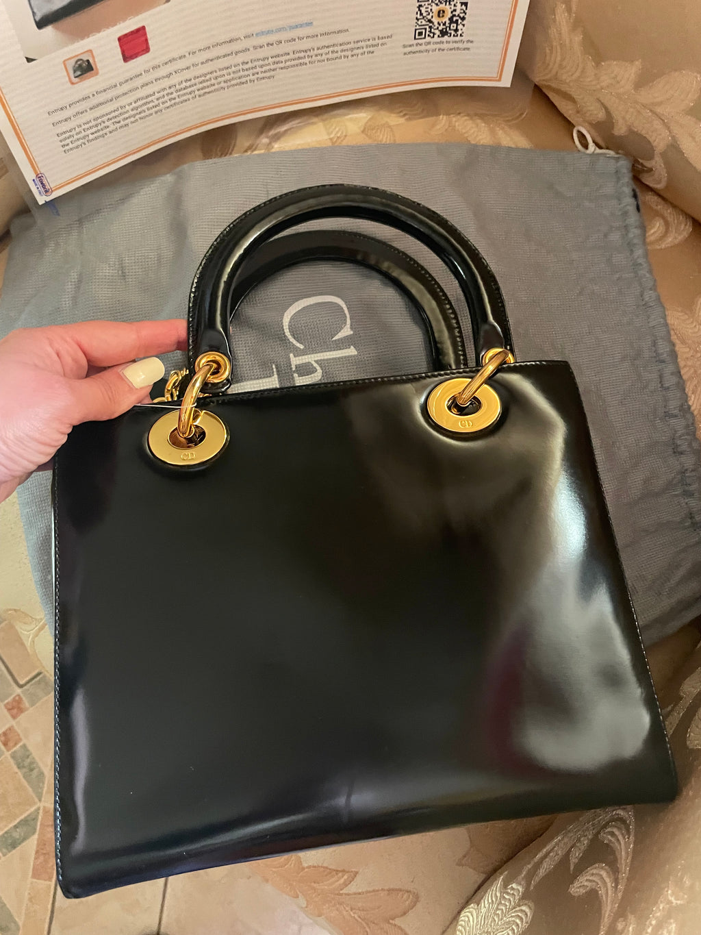 Christian Dior – Lady Dior Medium Vintage (Pelle Liscia Nera)