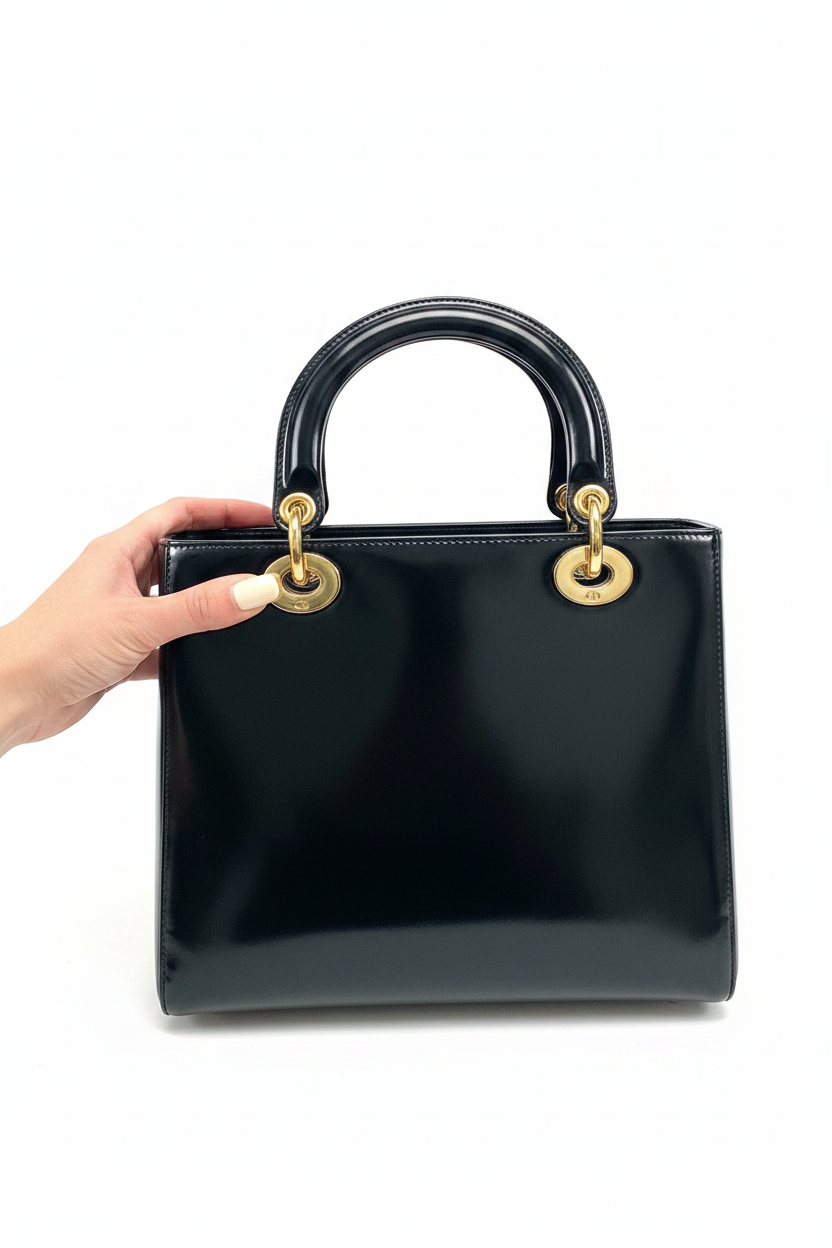 Christian Dior – Lady Dior Medium Vintage (Pelle Liscia Nera)