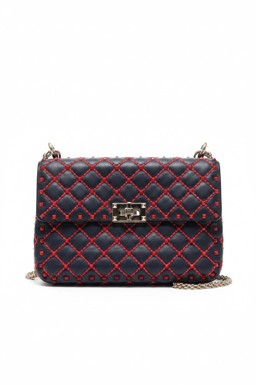 Borsa Valentino Garavani Rockstud Spike Medium - Con Certificato Entrupy
