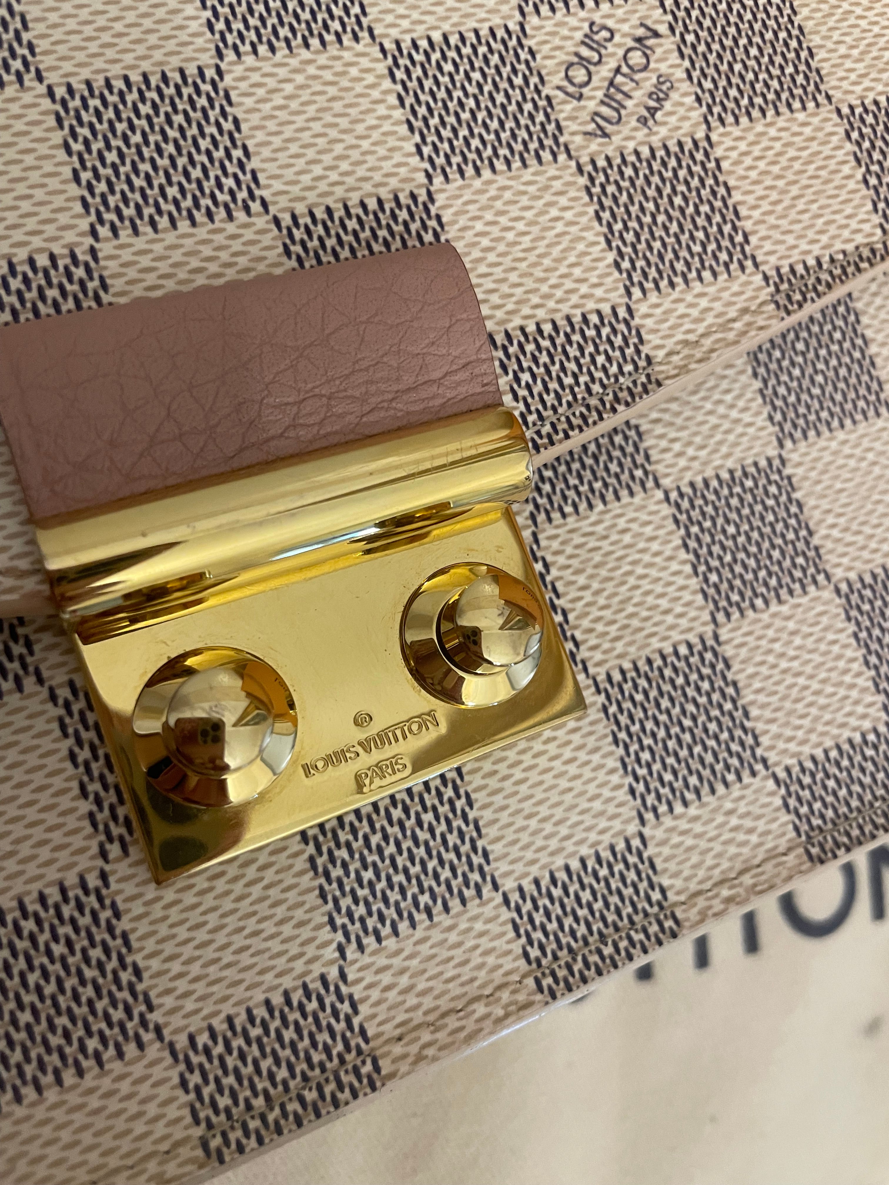 Louis Vuitton Croisette Wallet on Chain (WOC) in tela Damier Azur