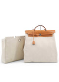 Borsa Hermès Herbag MM  (Modello 2-in-1 in Tela e Cuoio)