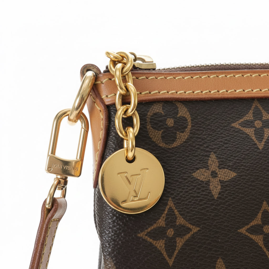 Borsa Louis Vuitton Palermo PM in Tela Monogram con Tracolla