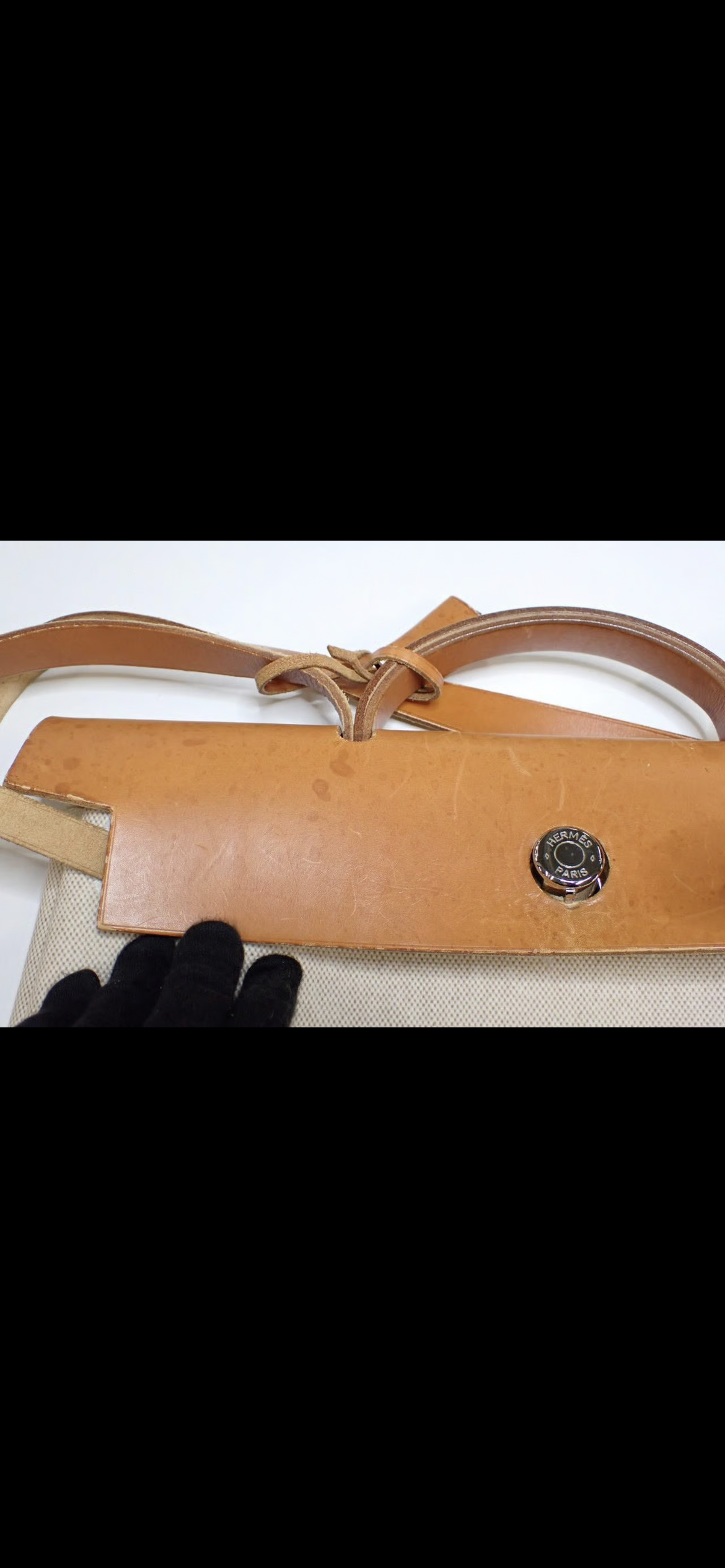 Borsa Hermès Herbag MM  (Modello 2-in-1 in Tela e Cuoio)