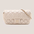 Chanel Classic Glasses Case on Chain AP2012 - Pelle Laminata Oro