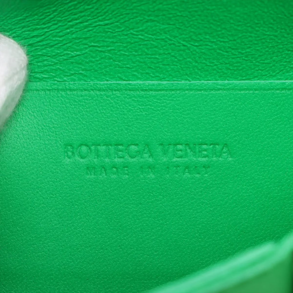 Sac Mini Bottega Veneta Candy Cassette Cuir Vert Parakeet