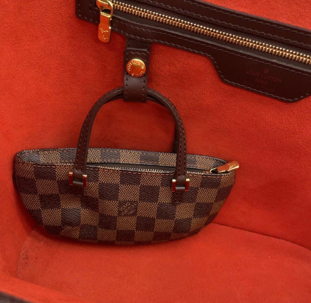 Louis Vuitton Knightsbridge GM (Grand Model) in Tela Damier Ebene con mini-pouch