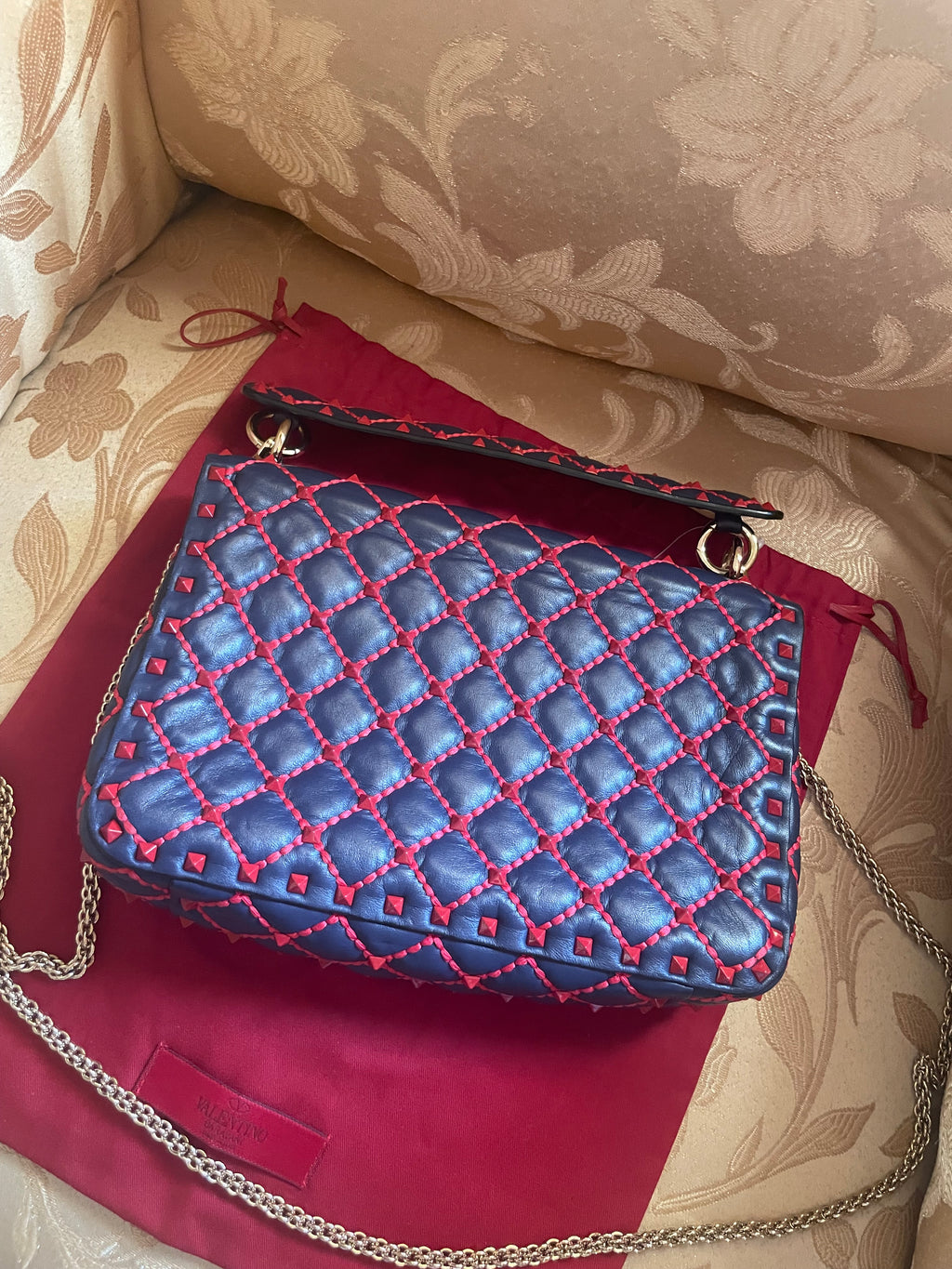 Borsa Valentino Garavani Rockstud Spike Medium - Con Certificato Entrupy
