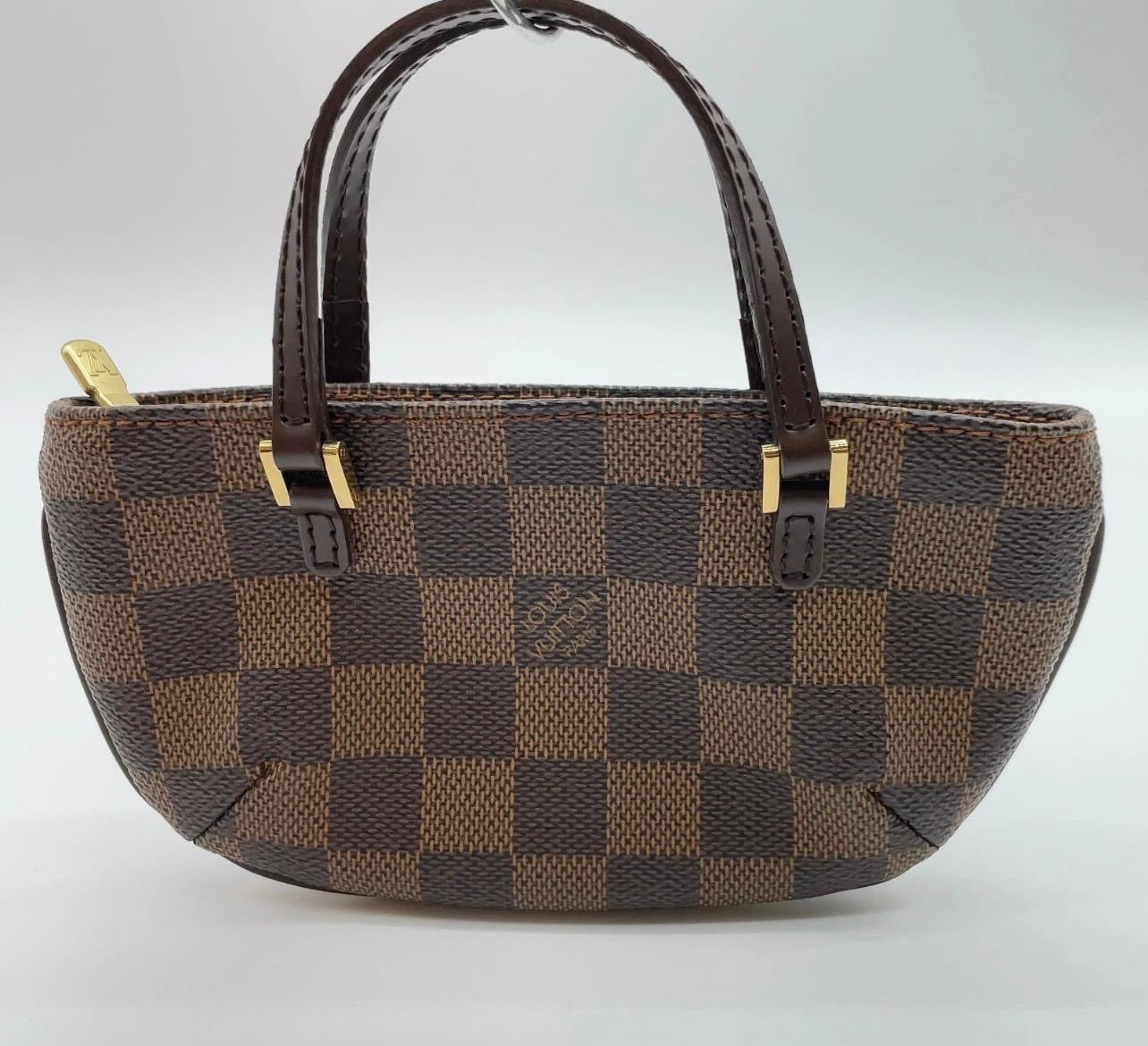 Louis Vuitton Knightsbridge GM (Grand Model) in Tela Damier Ebene con mini-pouch