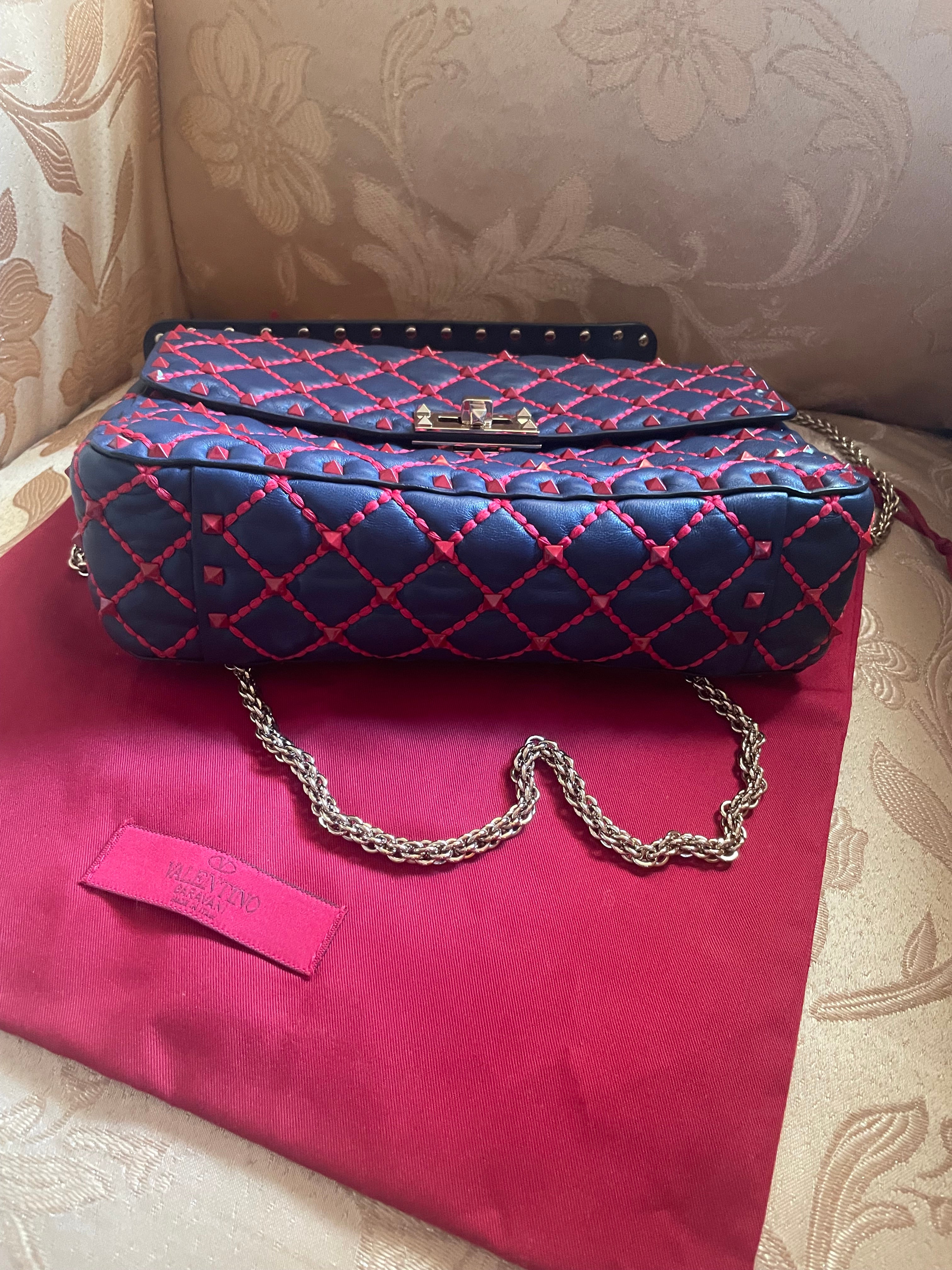 Borsa Valentino Garavani Rockstud Spike Medium - Con Certificato Entrupy
