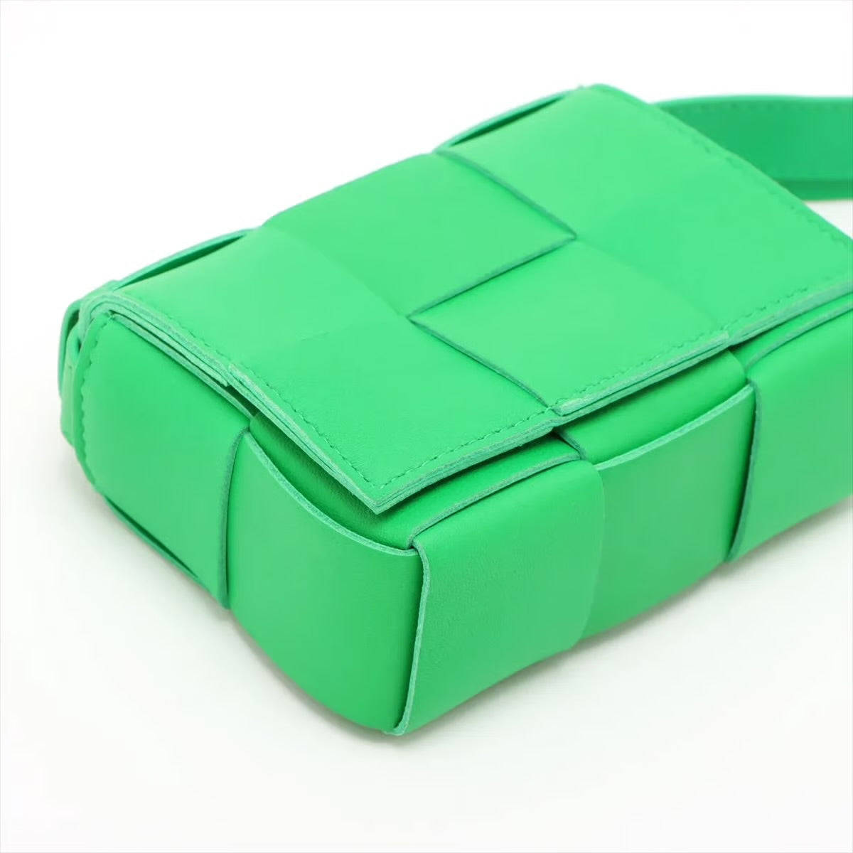 Sac Mini Bottega Veneta Candy Cassette Cuir Vert Parakeet