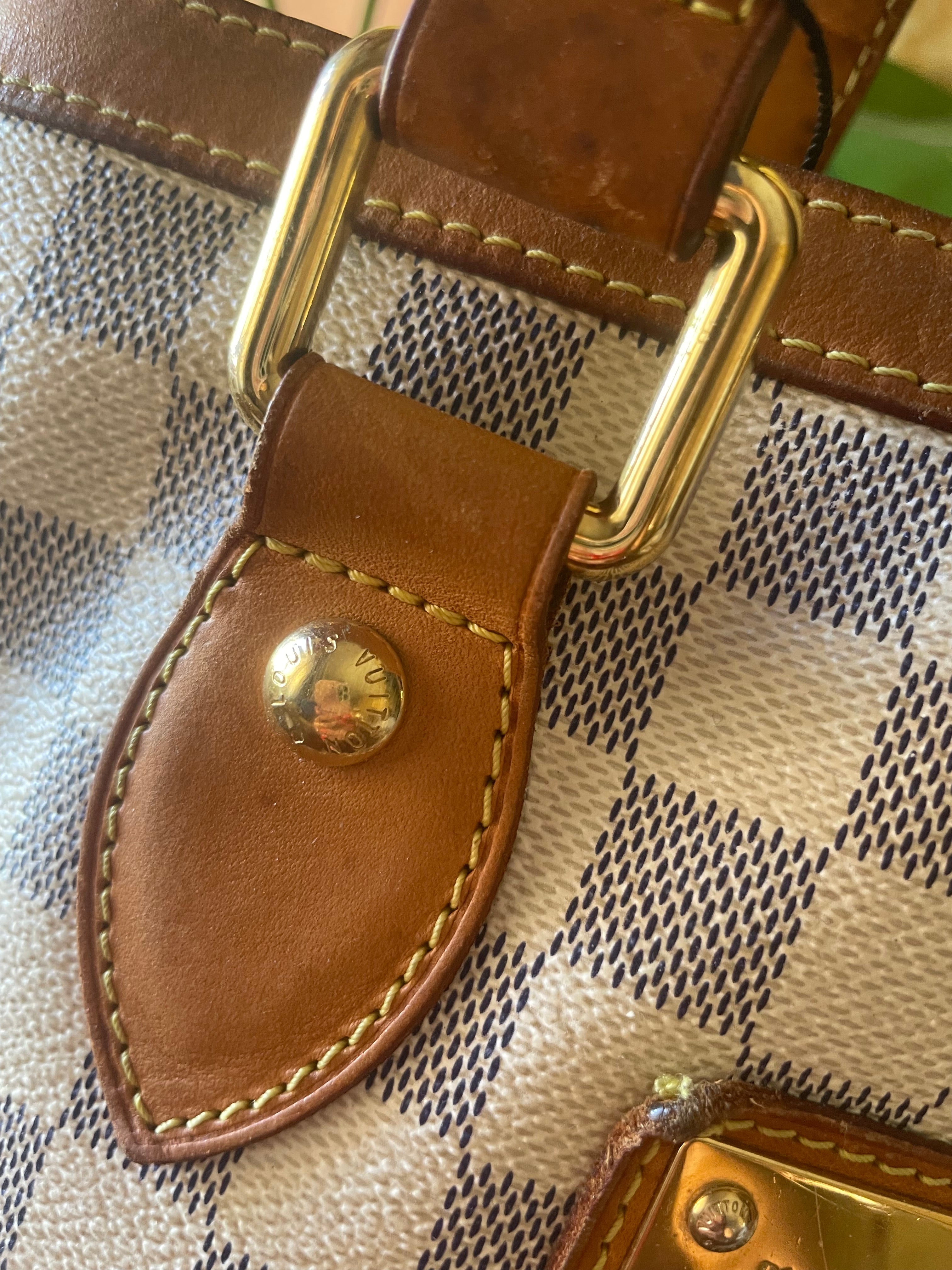 Louis Vuitton Borsa Louis Vuitton modello  Hamstead  PM in tela Damier Azur