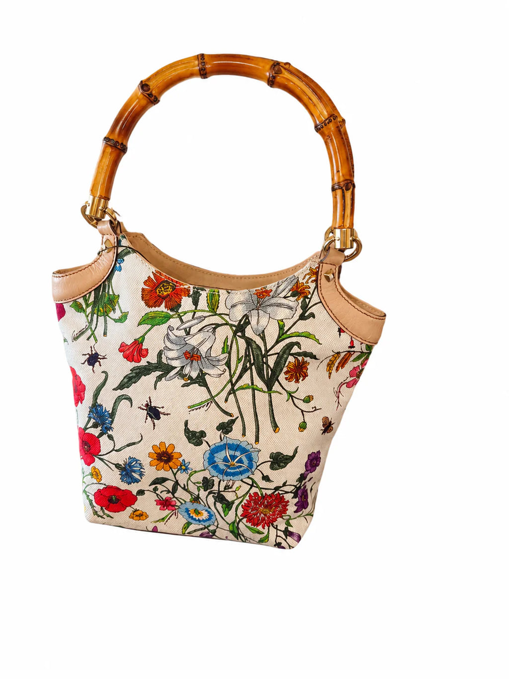 Gucci Bamboo Flora Tote