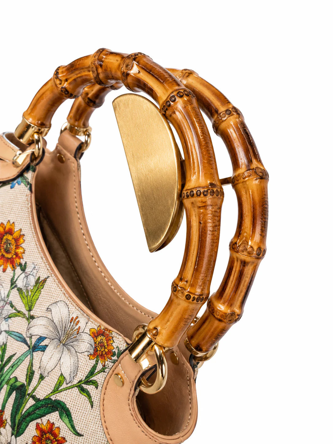 Gucci Bamboo Flora Tote